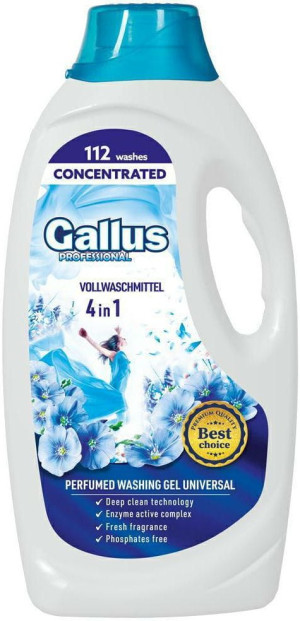 Gallus Universal 4,05L – żel do prania uniwersalny, 112 prań, skuteczne usuwanie plam i świeży zapach