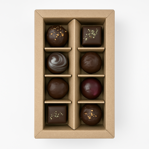 Handgemachte Vegane Pralinen 8 Stück | Emilys Chocolaterie