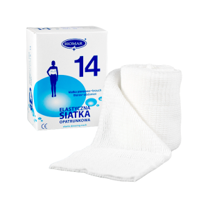 Elastyczna siatka opatrunkowa 14cmx1m Biomar