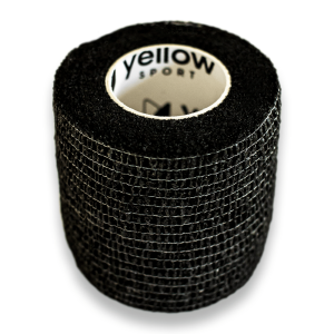 Bandaż kohezyjny samoprzylepny 5cmx4,5m czarny 1szt YELLOWBAND Zarys