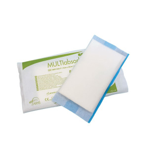 Kompres wysokochłonny włókninowo-celulozowy jałowy 10cm x 20cm multiABSORB S Zarys