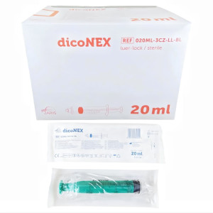 Strzykawka 3-częściowa 20ml Luer Lock 50szt DICONEX Zarys