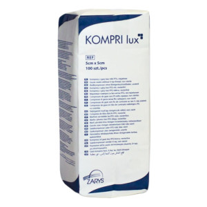 Kompres gaz niejałowe 17N16W 5 x 5cm a'100szt KOMPRI LUX Zarys