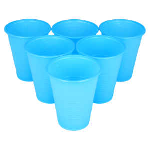 Kubki plastikowe jednorazowe niebieskie 100 szt. - 200 ml