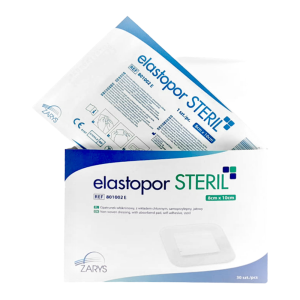 Plaster 8x10cm włókninowy z opatrunkiem chłonnym sterylny ELASTOPOR STERIL E Zarys