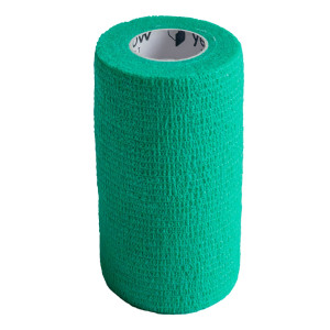 Bandaż kohezyjny samoprzylepny 10cmx4,5m soczysty zielony 1szt YELLOWBAND Zarys