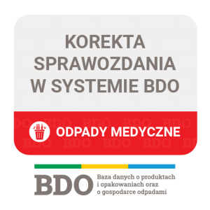 Usługa korekty sprawozdania w BDO  - odpady z branży medycznej