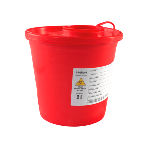 Pojemnik Na Odpady Czerwony Intergos - 2 L