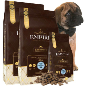 EMPIRE Hipoalergiczna Karma Dla Szczeniaków i Juniorów Ras Średnich i Dużych 24kg + 2kg PROMO PAKIET!
