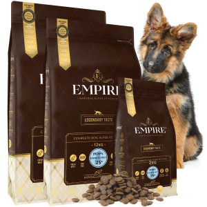 EMPIRE Hipoalergiczna Karma Dla Szczeniaków i Juniorów Owczarka Niemieckiego 24kg + 2kg PROMO PAKIET!