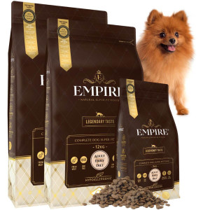 EMPIRE Hipoalergiczna Karma Dla Dorosłych Pomeranianów 24kg + 2kg PROMO PAKIET!
