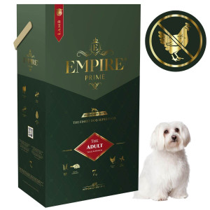 Monobiałkowa karma dla dorosłych maltańczyków - hipoalergiczna - bez kurczaka 7kg Empire Prime