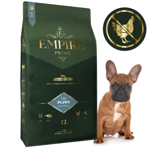 Monobiałkowa karma dla szczeniaków i juniorów buldoga francuskiego - hipoalergiczna - bez kurczaka 12kg Empire Prime