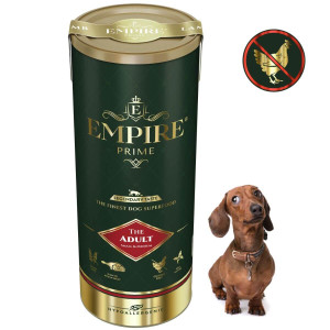 Monobiałkowa karma dla dorosłych jamników - hipoalergiczna - bez kurczaka 340g Empire Prime