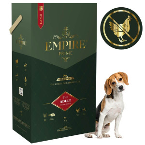 Monobiałkowa karma dla dorosłych beagle - hipoalergiczna - bez kurczaka 7kg Empire Prime