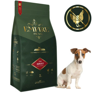 Monobiałkowa karma dla dorosłych jack russel terrierów - hipoalergiczna - bez kurczaka 2kg Empire Prime