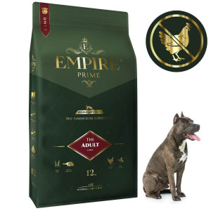 Monobiałkowa karma dla dorosłych amstaffów - hipoalergiczna - bez kurczaka 12kg Empire Prime