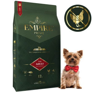 Monobiałkowa karma dla dorosłych yorków - hipoalergiczna - bez kurczaka 12kg Empire Prime
