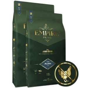 Monobiałkowa karma dla szczeniaków i juniorów rasy duże - hipoalergiczna - bez kurczaka 2x12kg Empire Prime