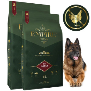 Monobiałkowa karma dla dorosłych owczarków niemieckich - hipoalergiczna - bez kurczaka 2x12kg Empire Prime