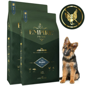 Monobiałkowa karma dla szczeniaków i juniorów owczarka niemieckiego - hipoalergiczna - bez kurczaka 2x12kg Empire Prime
