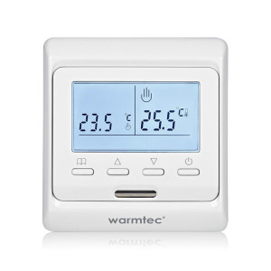 Regulator temperatury Warmtec T510 beznapięciowy podtynkowy programowalny czujnik powietrzny i podłogowy