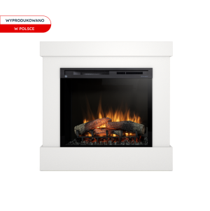 Kominek elektryczny Warmtec Diro wkład Dimplex 28" XHD Optiflame - biały