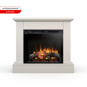 Kominek elektryczny Warmtec Jukon wkład Dimplex 28" XHD Optiflame - kaszmirowy