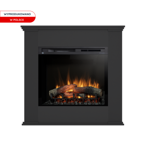 Kominek elektryczny Warmtec Kelia wkład Dimplex 28" XHD Optiflame - czarny