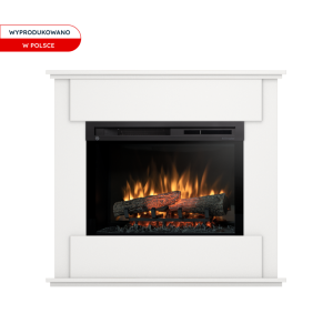Kominek elektryczny Warmtec Fonte wkład Dimplex 26" XHD Optiflame - biały