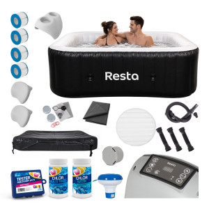 Basen z hydromasażem dmuchany ogrodowe spa Resta Leros 180 cm 2040 W