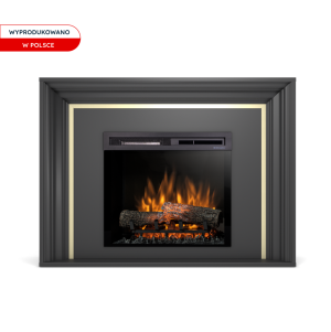 Kominek elektryczny Warmtec Lanini wkład Dimplex 23" XHD Optiflame - czarny mat
