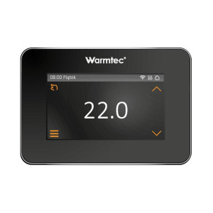 Regulator temperatury Warmtec XTS czarny - Wi-Fi, IP21, programowalny, beznapięciowy