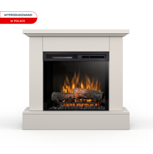 Kominek elektryczny Warmtec Jukon wkład Dimplex 23" XHD Optiflame - kaszmirowy