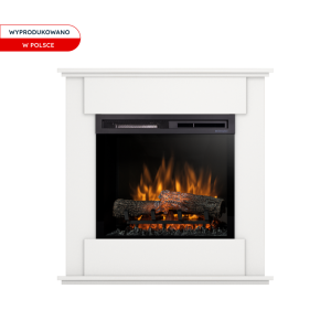 Kominek elektryczny Warmtec Fonte wkład Dimplex 23" XHD Optiflame - biały
