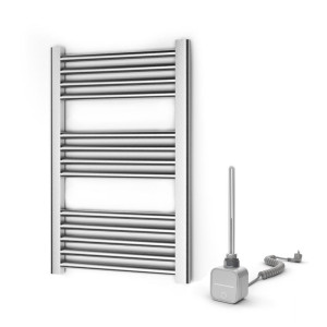Grzejnik łazienkowy elektryczny Warmtec Encanto 45x70cm chrom z grzałką elektryczną