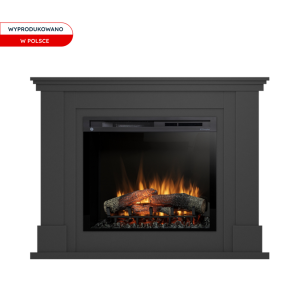Kominek elektryczny Warmtec Luena wkład Dimplex 28" XHD Optiflame - czarny