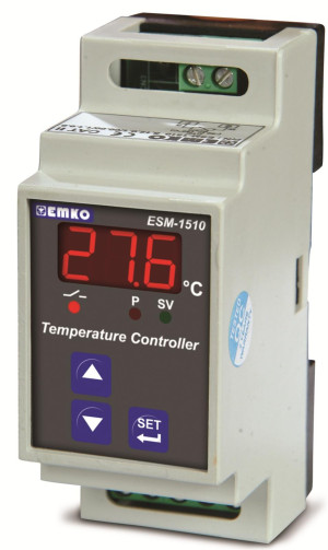 Regulator temperatury ESM-1510 na szynę DIN manualny czujnik na przewodzie