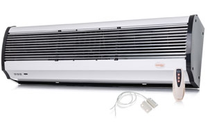 Kurtyna z nagrzewnicą elektryczną Warmtec WRMS08+ 2,7-8kW 120cm+ czujnik drzwiowy