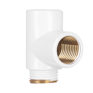 Trójnik do grzałki elektrycznej 1/2” Warmtec biały