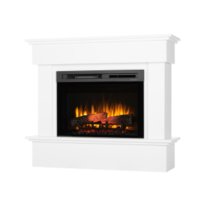 Kominek elektryczny Warmtec Tormes wkład Dimplex 26" XHD Optiflame - biały mat