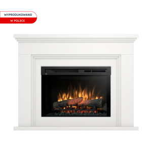 Kominek elektryczny Warmtec Ardila wkład Dimplex 26" XHD Optiflame - biały mat