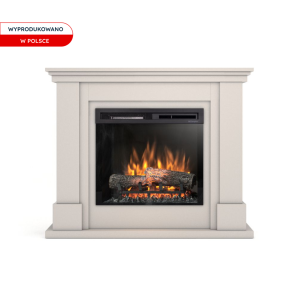 Kominek elektryczny Warmtec Luena wkład Dimplex 23" XHD Optiflame - kaszmirowy
