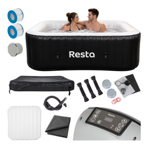 Basen z hydromasażem dmuchany ogrodowe spa Resta Leros 180 cm 2040 W