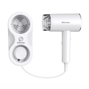 Suszarka hotelowa do włosów z uchwytem mocującym Warmtec RZ130 1300 W biała