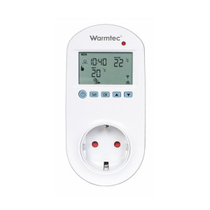 Regulator temperatury Warmtec GRT-01 Wi-Fi gniazdkowy programowalny czujnik powietrzny