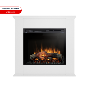 Kominek elektryczny Warmtec Kelia wkład Dimplex 28" XHD Optiflame - biały