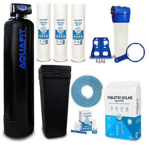 Zmiękczacz wody AquaFit Aquasoft Plus 70, zestaw startowy z filtrem 1"