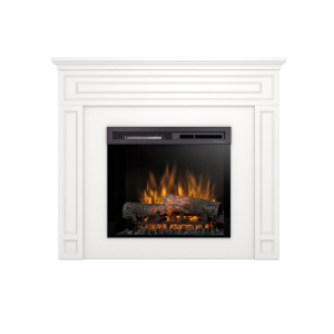 Kominek elektryczny Warmtec Lorin wkład Dimplex 23" XHD Optiflame - lakier biały mat