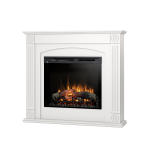 Kominek elektryczny Warmtec Atrato wkład Dimplex 28" XHD Optiflame - biały mat, lakierowany